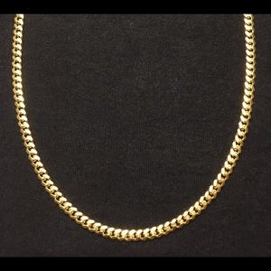 Gold Chain Miami Cuban 14k Gold Vermeil 20in 4mm